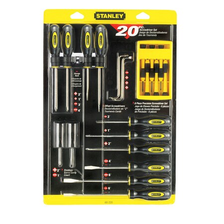 Stanley Screwdriver Set 20Pc 60-220